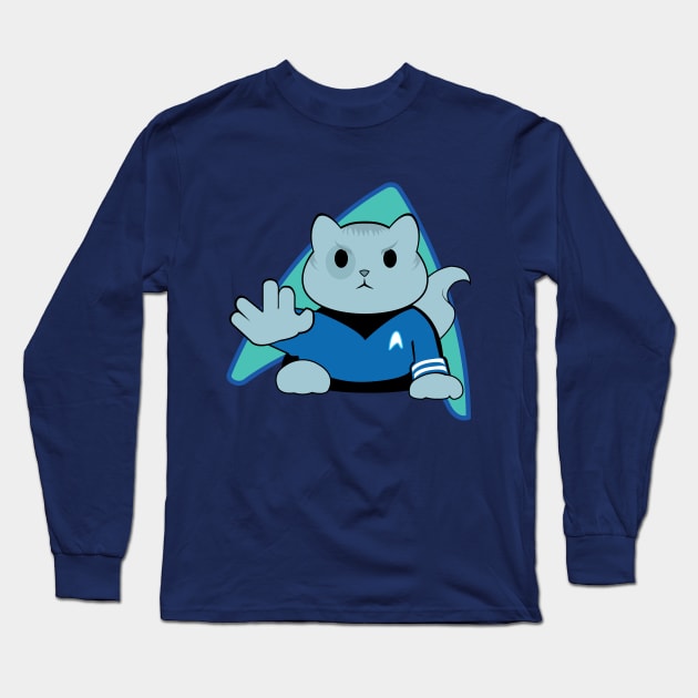 cat trek Long Sleeve T-Shirt by Brash Ideas